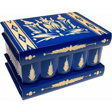 Romanian Puzzle Box - Large Blue - 