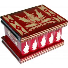 Romanian Puzzle Box - Small Red