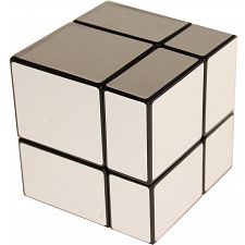 Mirror 2x2x2 Cube - Black Body with Silver Labels