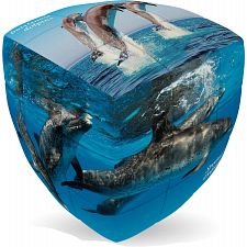 V-CUBE 2 Pillow (2x2x2): Dolphin Cube