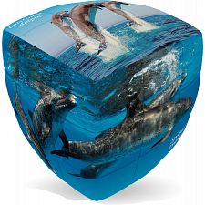 V-CUBE 2 Pillow (2x2x2): Dolphin Cube - 