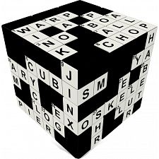 V-CUBE 3 Flat (3x3x3): Crossword Cube