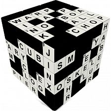 V-CUBE 3 Flat (3x3x3): Crossword Cube - 