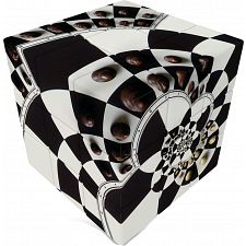 V-CUBE 3 Flat (3x3x3): Chessboard Illusion - 