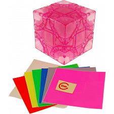limCube Dreidel 3x3x3 DIY - Ice Pink Body (Limited Edition) (Fangshi (Funs) 779090708072) photo