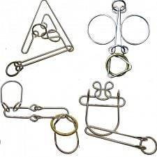 .Level 7 - a set of 4 wire puzzles - 