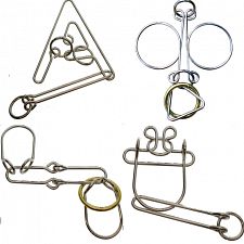 .Level 7 - a set of 4 wire puzzles (779090708904) photo