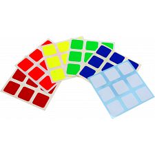 3x3x3 Full-Bright Sticker Set - 
