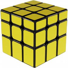 Unequal 3x3x3 Cube - Black Body in Yellow Stickers - 