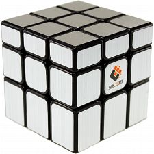 Unequal 3x3x3 Cube - Black Body in Silver Stickers - 