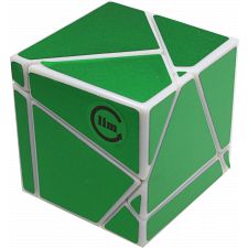 limCube Ghost Cube 2x2x2 - White Body with Green labels - 