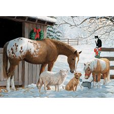 Barnyard Greetings - Tray Puzzle (Cobble Hill 625012588577) photo