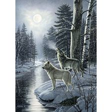 Wolves By Moonlight