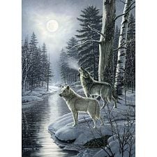 Wolves By Moonlight - 