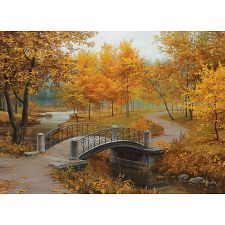 Autumn In An Old Park - Eugene Lushpin