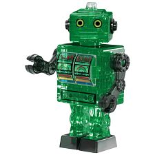 3D Crystal Puzzle - Tin Robot (Green)