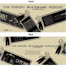 Tom Tinker's Blackboard Puzzles - Book