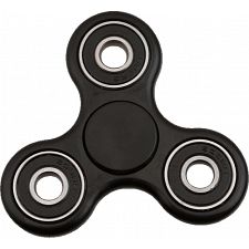 Hand Tri Spinner Anti-Stress Fidget Toy - Black - 
