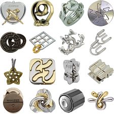 .Level 9 - a set of 16 Hanayama Puzzles