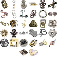 Levels 5-7: a set of 32 Hanayama Metal Puzzles