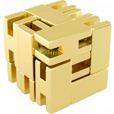 Line Cube - Gold - 