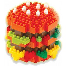 3D Pixel Puzzle - Hamburger - 