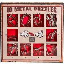10 Metal Puzzle Set - Red (Eureka 5425004733580) photo