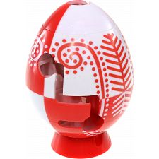 Smart Egg Labyrinth Puzzle - Easter Red - 