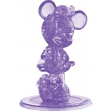 3D Crystal Puzzle - Minnie Mouse 2 (Purple) - 