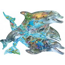 Song of the Dolphins - Shaped Puzzle - 