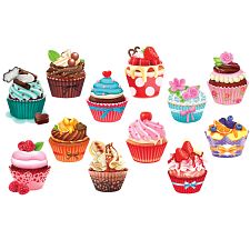 Cupcakes II - 12 Mini Shaped Puzzles