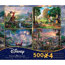 Thomas Kinkade: Disney 4 in 1 Jigsaw Puzzle Collection #2