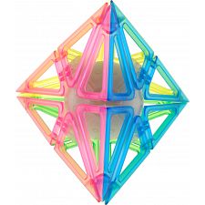 Frame Pyraminx - 4 Color Transparent Glow-in-the-Dark - 