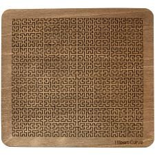 Wooden Fractal Tray Puzzle - Hilbert Curve