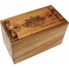 Secret Lock Box - Premium with Mandala Artwork - 