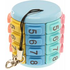Eni Puzzle - Key Chain Numbers Pastel