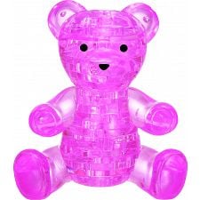 3D Crystal Puzzle - Teddy Bear (Pink) - 