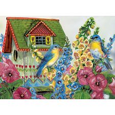 Country Cottage - Large Piece Family Puzzle (Eurographics 628136806039) photo