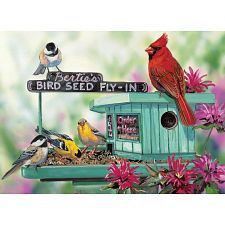 Bertie's Bird Seed Fly-In - Large Piece Jigsaw Puzzle