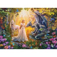 Princess' Garden - Large Piece Jigsaw Puzzle (Eurographics 628136454582) photo