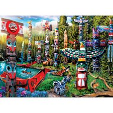 Totem Dreams - Large Piece Jigsaw Puzzle