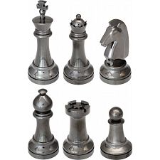 "Black" Color Chess Puzzle Set - 6 Pieces - 