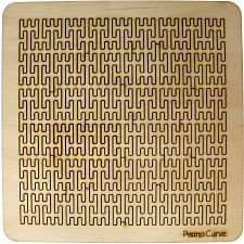 Wooden Fractal Tray Puzzle - Peano Curve - 