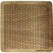 Wooden Fractal Tray Puzzle - Wunderlich Curve 1 (Martin Raynsford 779090717005) photo