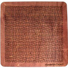 Wooden Fractal Tray Puzzle - Wunderlich Curve 2 - 