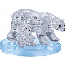 3D Crystal Puzzle - Polar Bear & Baby