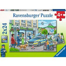 Police At Work! - 2 x 24 piece puzzles