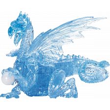 3D Crystal Puzzle Deluxe - Dragon (Blue) - 