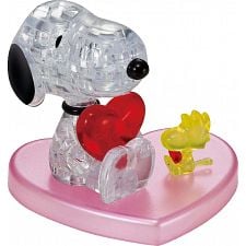 3D Crystal Puzzle - Snoopy Heart