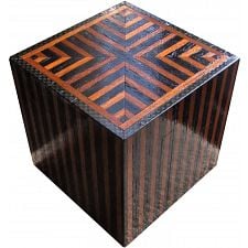 Silver City Luxe Kit - Wooden DIY Puzzle Box (Black/Brown) - 